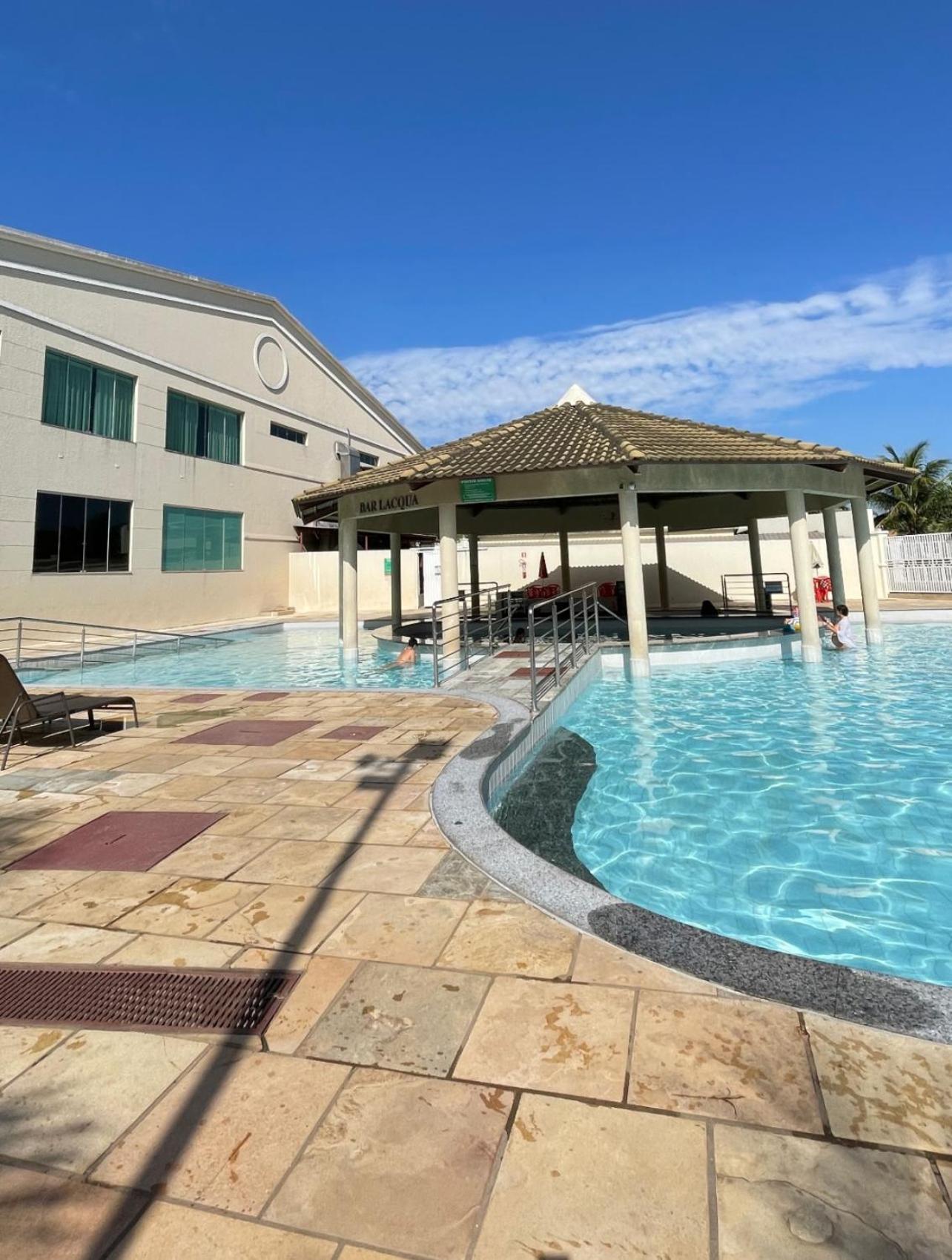 Apto Completo Com Parque Aquatico 24 Horas Lacqua Diroma กัลดัสโนวัส ภายนอก รูปภาพ